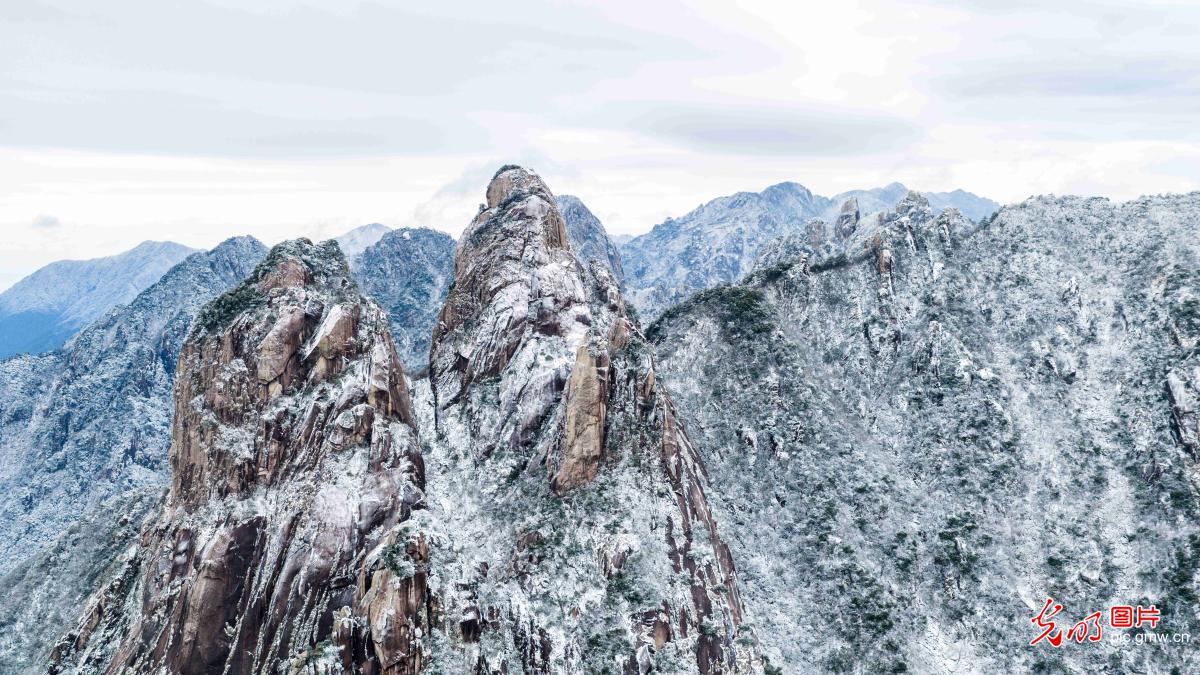 雪后九华景如画