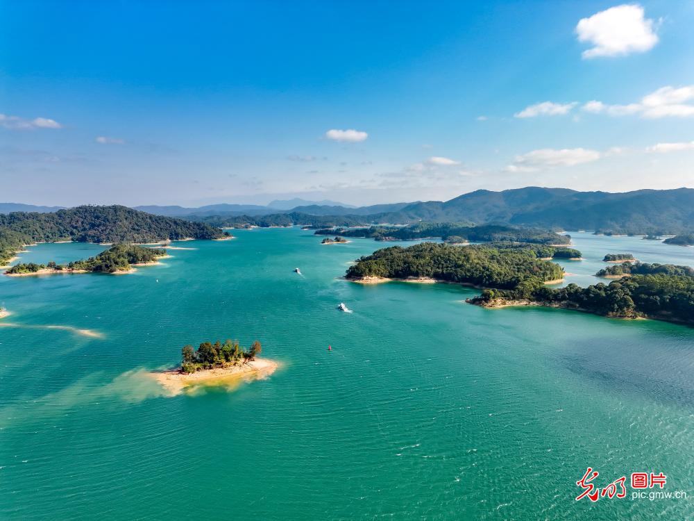 万绿湖风景如画