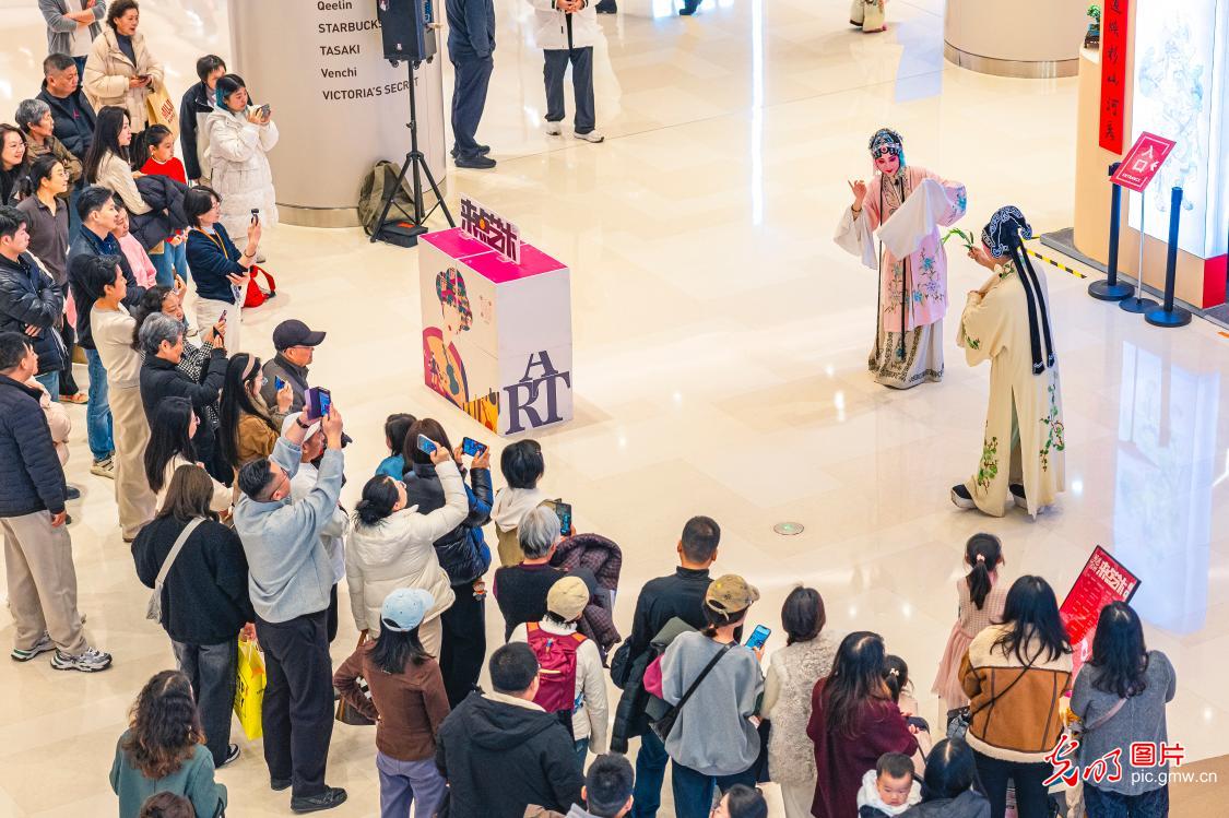 昆曲快闪上演 市民喜迎新春