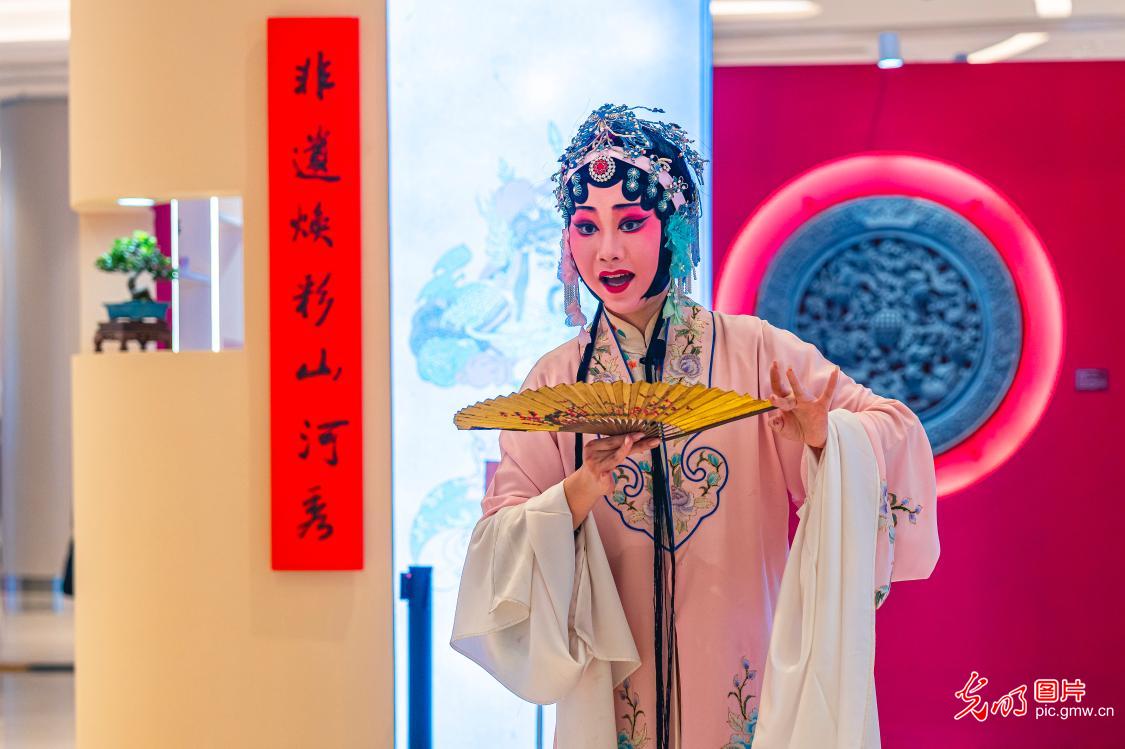 昆曲快闪上演 市民喜迎新春