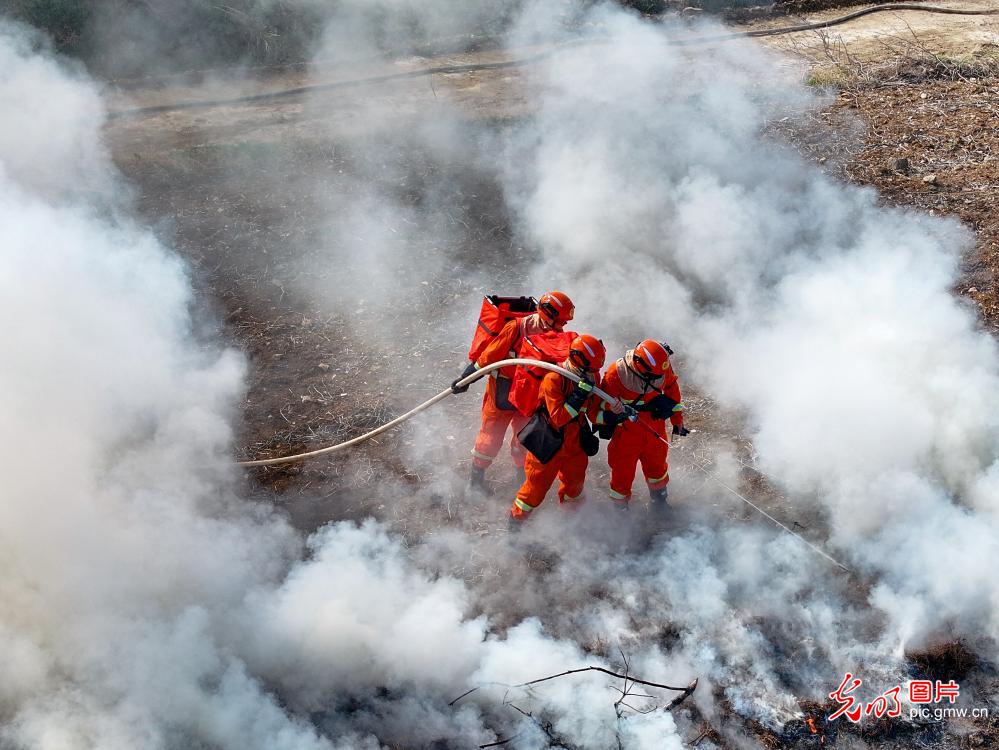 森林火灾应急演练