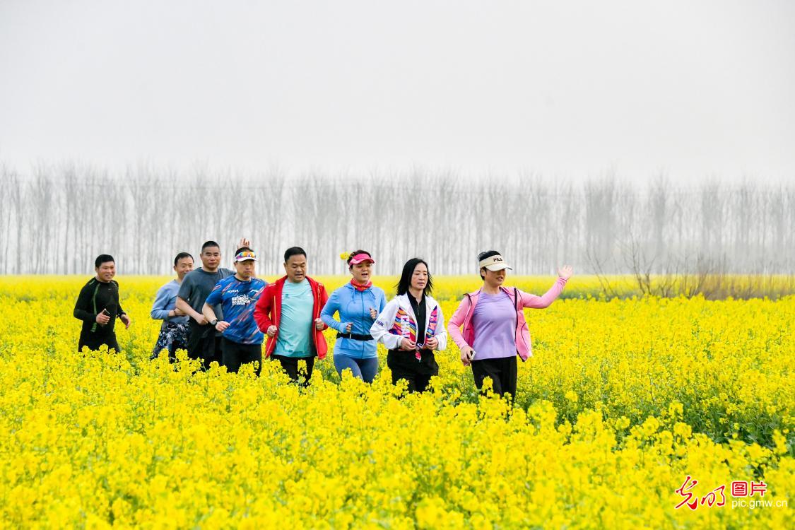 花间奔跑 打卡春天