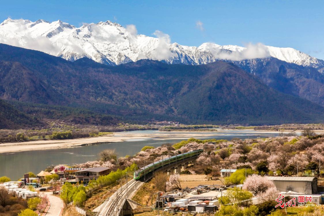 高原动车穿越桃源盛景