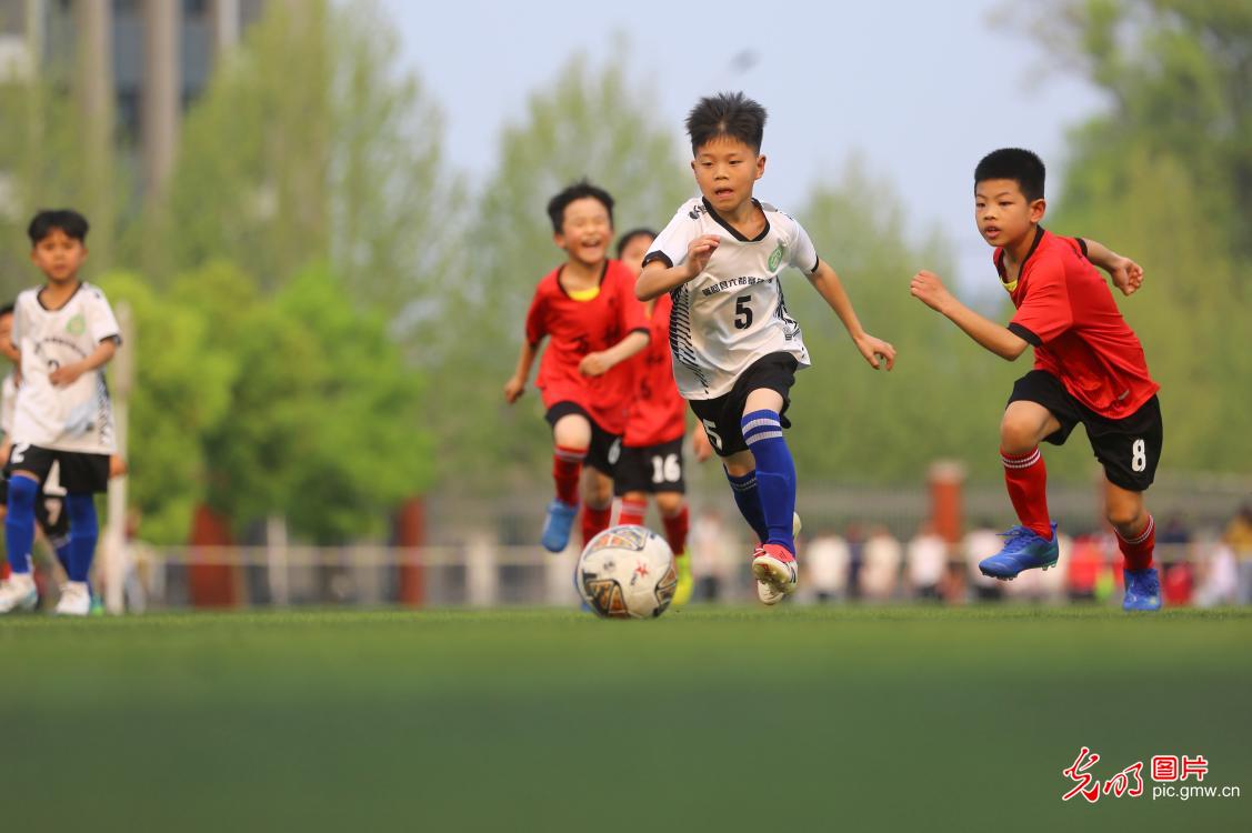 足球小将角逐绿茵场