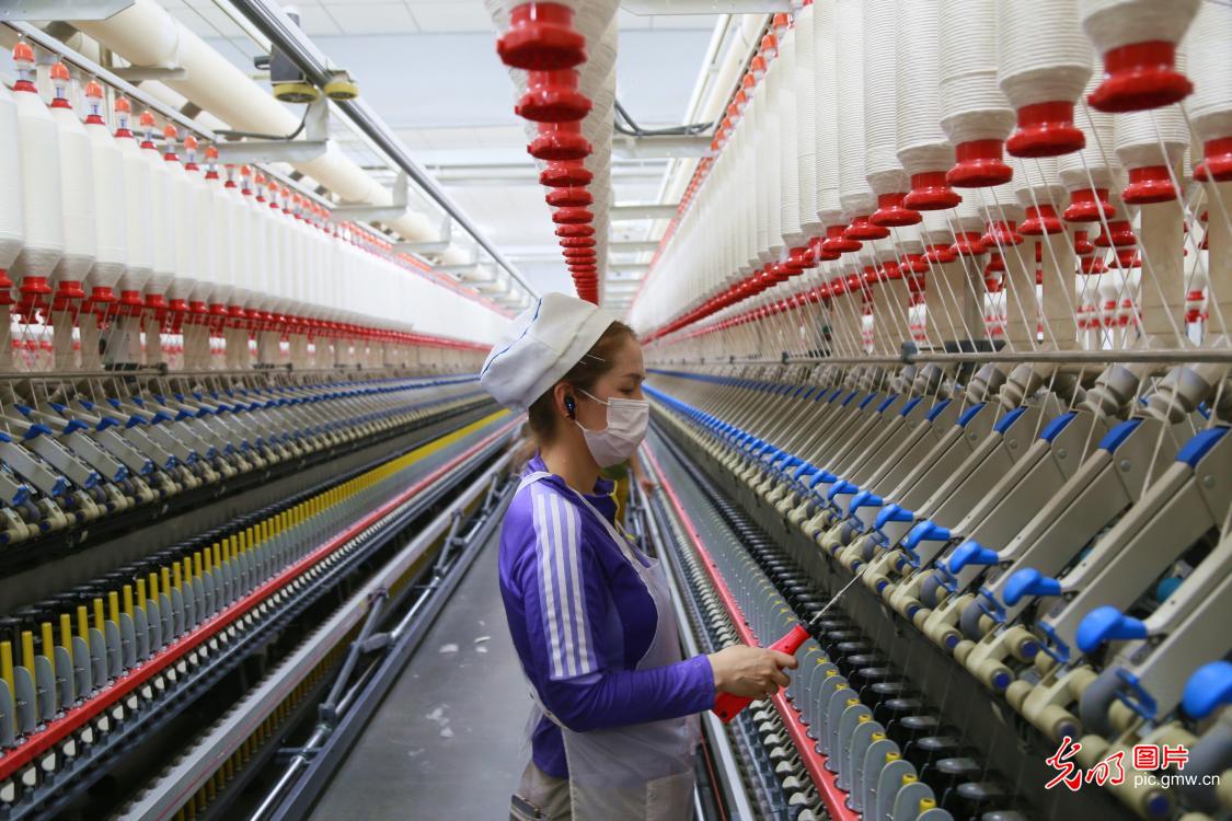 纺织企业生产忙
