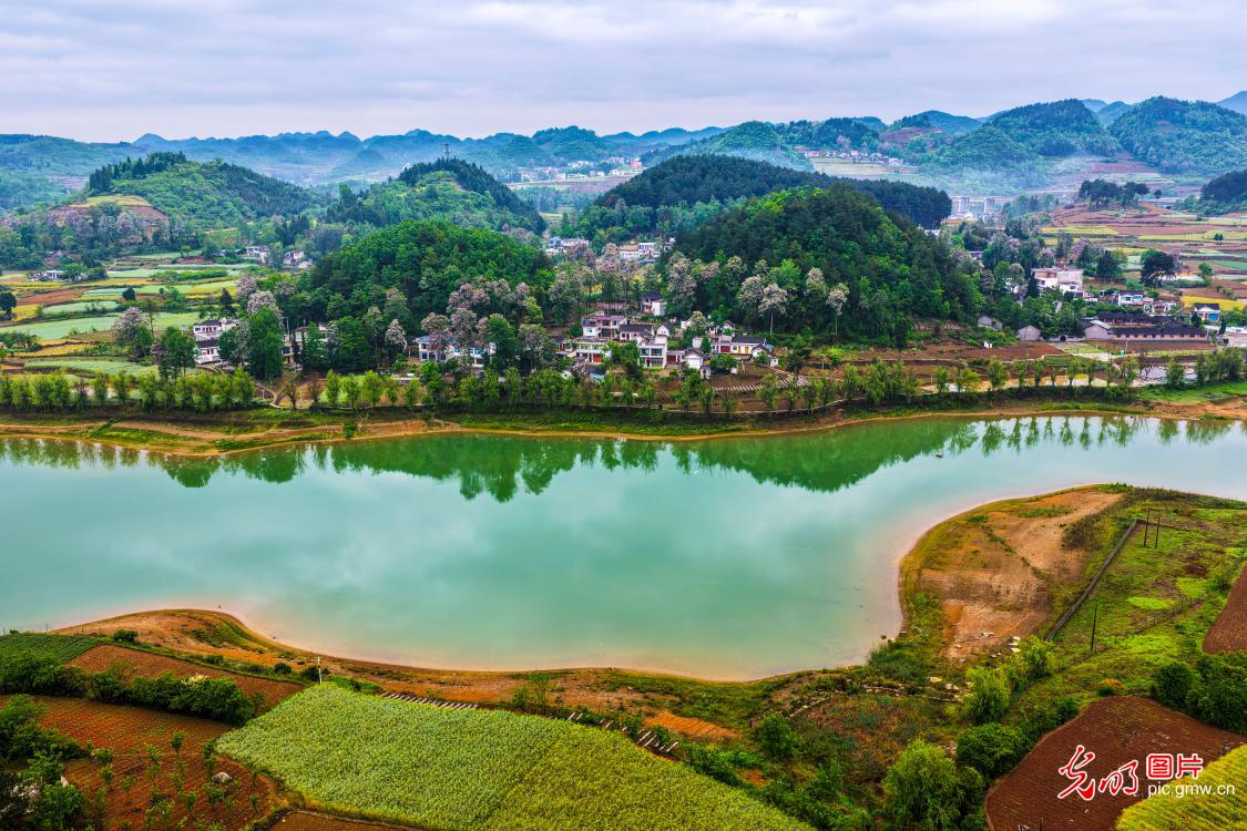 生态湖泊风光旖旎