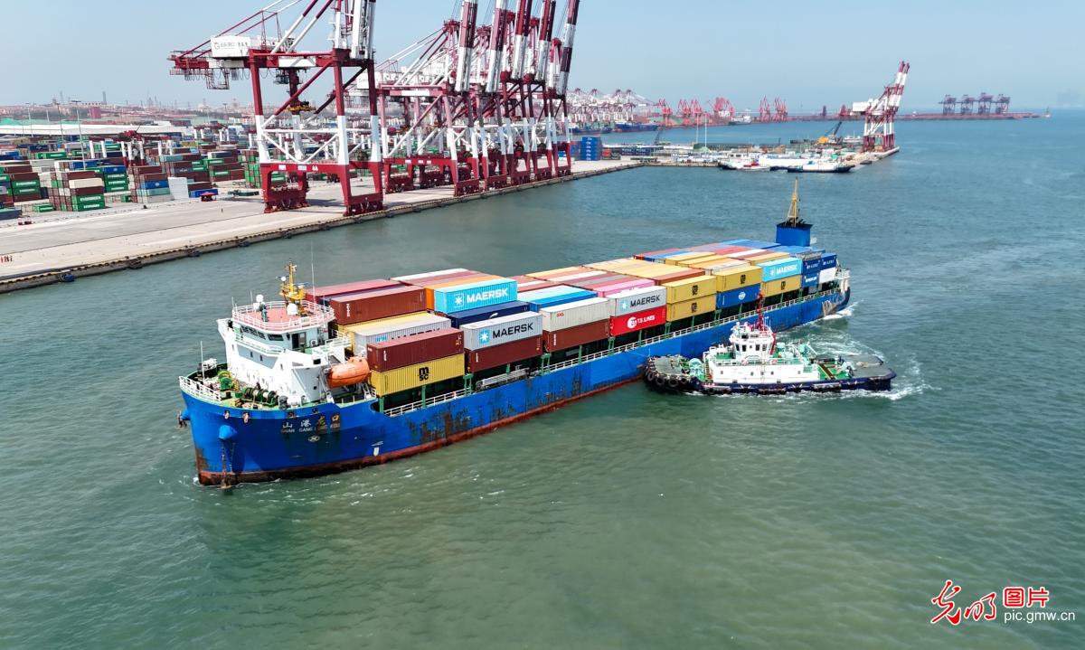 “山港通” 智能转运进口模式开通