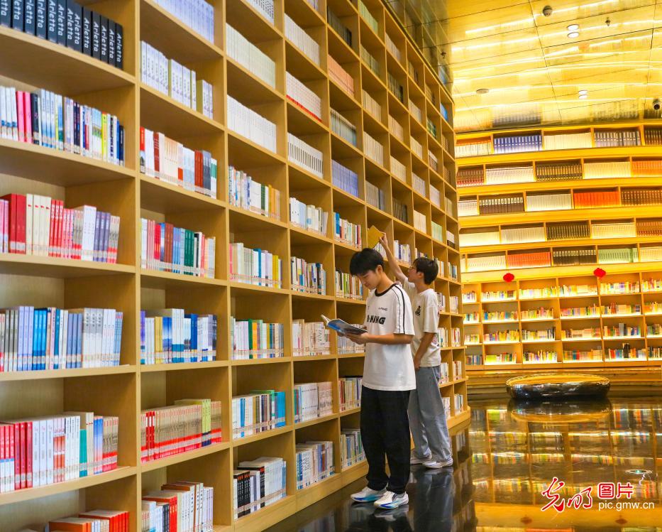 图书馆中乐享“文化纳凉”