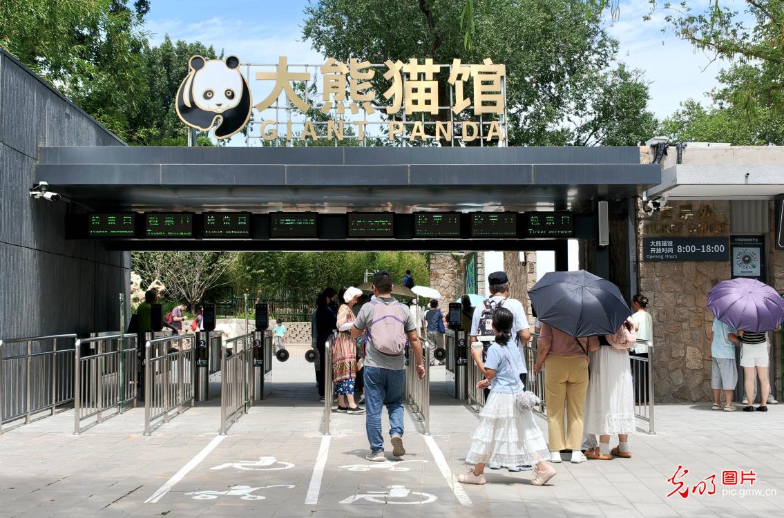 北京动物园大熊猫新馆今日开放